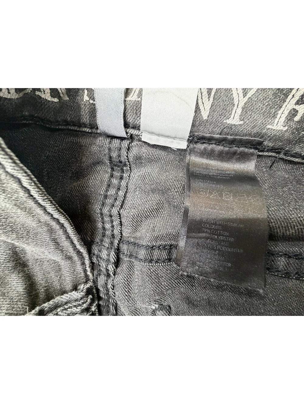 Divided by H&M Men's Super Skinny Jeans Distressed Slim Fit Stretch Size 28 Grey